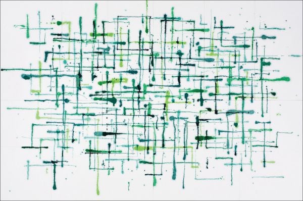 Book cover of Thilo Heinzmann; featuring an abstract painting. Published by Scheidegger & Spiess.