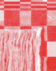 Book cover of The Tea Towel: Perspectives on an Everyday Item. Published by Scheidegger & Spiess.