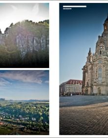 Book cover of CURVES Deutschlands Südosten / Germany's Southeast, with a winding road through fields. Published by Delius.