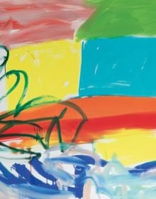 Book cover of Daniela Trixl: Master of Reduction; with an abstract painting. Published by Kerber.