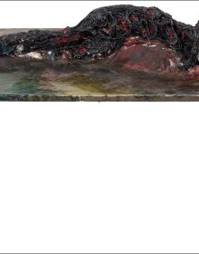Book cover of Zsolt Berszán: Remains, with an abstract sculpture. Published by Kerber.