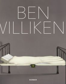 Old style hospital bed on grey cover, BEN WILLIKENS in white font above, by Kerber.