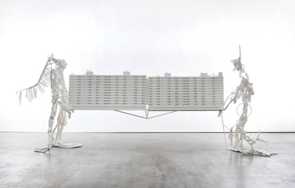 Book cover of Pawe? Althamer: Lovis-Corinth-Preis 2022, featuring a cream glazed sculpture of head with blue drawings to face. Published by Kerber.