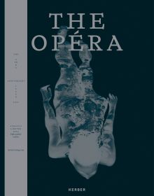 Photograph negative of nude female swimming under water, on navy cover, 'THE OPÉRA', in silver font above.