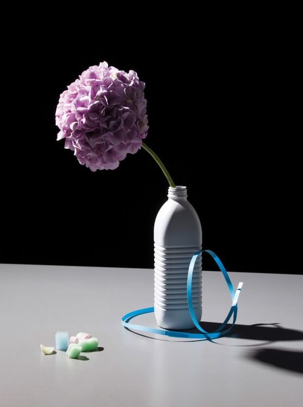 Book cover of Felix Dobbert: Floral Works, with white and blue hydrangea flowers. Published by Kerber.