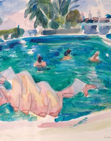 Book cover of Maria Lassnig, featuring a self-Portrait titled 'Order Necklace, 1963'. Published by Kerber.