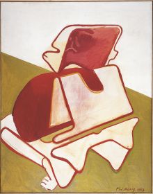 Book cover of Maria Lassnig, featuring a self-Portrait titled 'Order Necklace, 1963'. Published by Kerber.