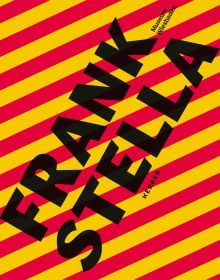 FRANK STELLA, in large black font across pink and yellow striped cover.