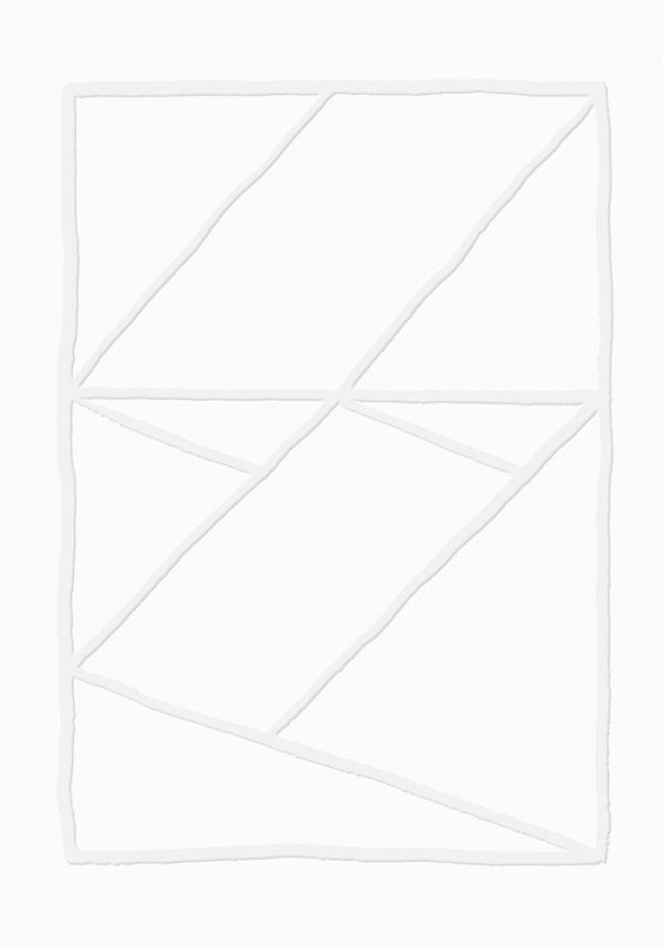 Book cover of Benno Blome, with a pale grey geometric abstract drawing. Published by Kerber.