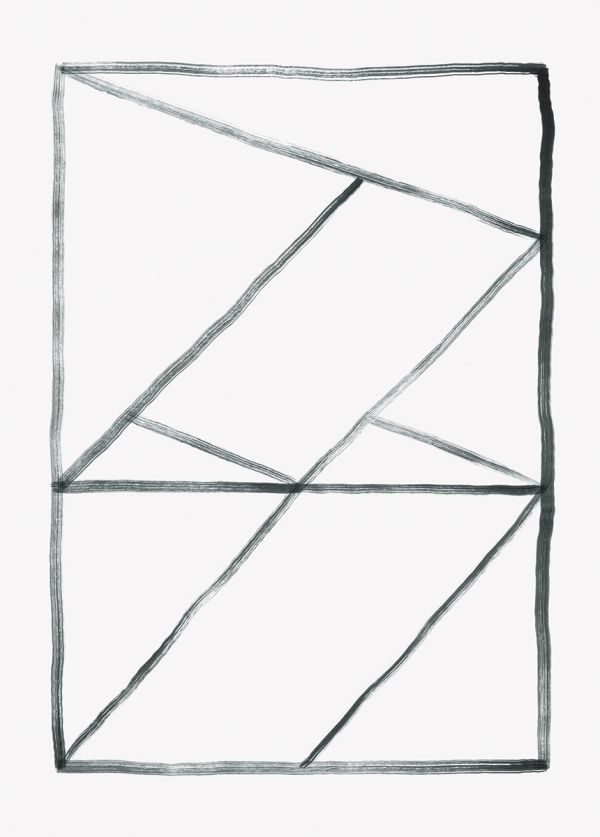 Book cover of Benno Blome, with a pale grey geometric abstract drawing. Published by Kerber.