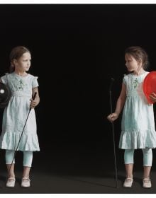 Book cover of Wolfgang Kessler, Paintings. Catalogue Raisonné 2013–2022, with a painting of young girl with metallic sheet draped over head. Published by Kerber.