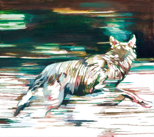 Book cover of Gisela Krohn, Inner Circle, with highlighted green leaves in front of dark forest. Published by Kerber.