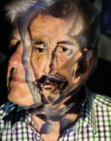 Book cover of Veit Mette: BODY ART ME, with two faces merged into one image. Published by Kerber.