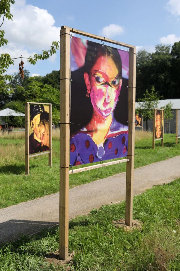 Book cover of Veit Mette: BODY ART ME, with two faces merged into one image. Published by Kerber.