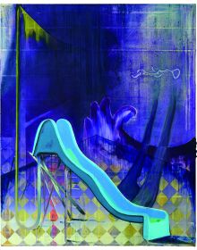 Book cover of Christian Hellmich: Tivoli, featuring an abstract painting of architectural structure. Published by Kerber.