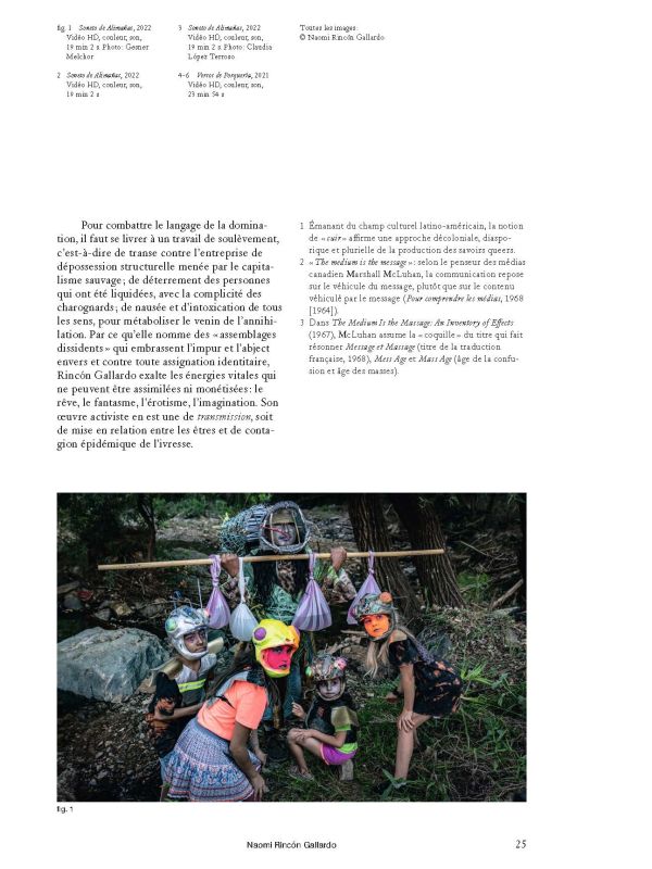 Repeated slide of pair of eyes, on mustard yellow cover of 'MOMENTA Biennale de l’image, Mascarades. L’attrait de la métamorphose', by Kerber.