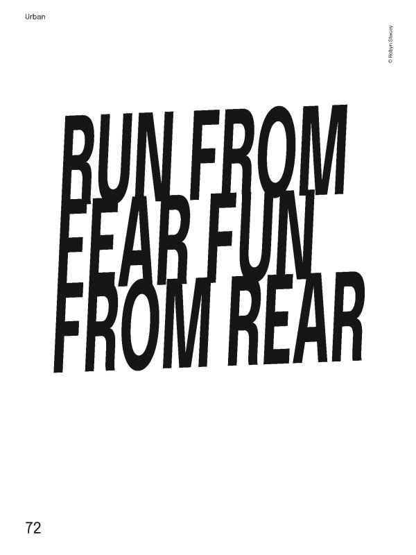 Large black capitalised font on pink cover of 'Gudrun Scholz, No Fat Poetry. A Democratic Match Between Photo and Text', by Kerber.