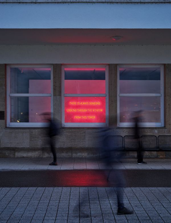 Book cover of Luiza Margan: Cache, with swishes of brown paint. Published by Kerber.