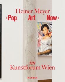 Book cover of Pop Art Now: Heiner Meyer, with portrait of person wearing a surgical face mask. Published by Kerber.