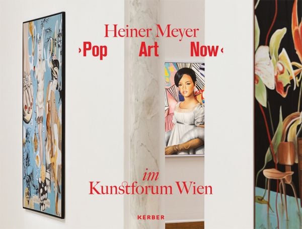 Book cover of Pop Art Now: Heiner Meyer, with portrait of person wearing a surgical face mask. Published by Kerber.