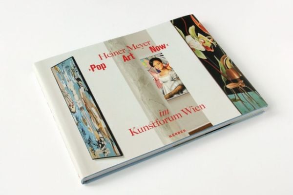 Book cover of Pop Art Now: Heiner Meyer, with portrait of person wearing a surgical face mask. Published by Kerber.