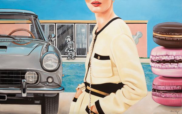 Book cover of Pop Art Now: Heiner Meyer, with portrait of person wearing a surgical face mask. Published by Kerber.