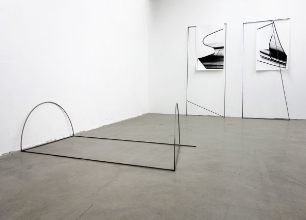 Book cover of Nina Annabelle Märkl: Scapes, with preparatory sketches of objects. Published by Kerber.