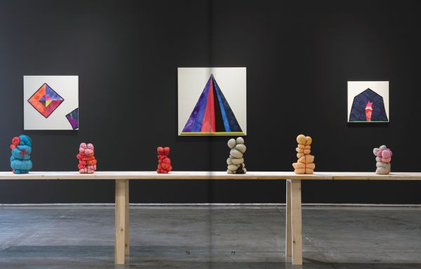 Book cover of Hoda Tawakol: Some Ties Linger On; featuring a large fabric sculpture wrapped in twine. Published by Kerber.