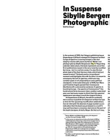 Book cover of The Monument: Sibylle Bergemann; featuring two large stone figures with their head and shoulders missing. Published by Kerber.