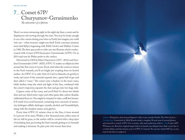 Book cover of 111 Places in Space That You Must Not Miss, with an astronaut in space. Published by Emons Verlag.