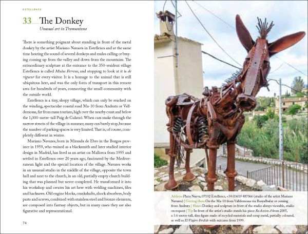 Windmill near centre of green cover of '111 Places in Mallorca That You Shouldn't Miss', by Emons Verlag.