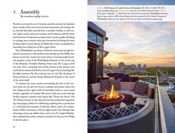 Book cover of 111 Places in Philadelphia That You Must Not Miss, with a pretzel. Published by Emons Verlag.