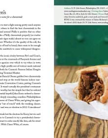 Book cover of 111 Places in Philadelphia That You Must Not Miss, with a pretzel. Published by Emons Verlag.