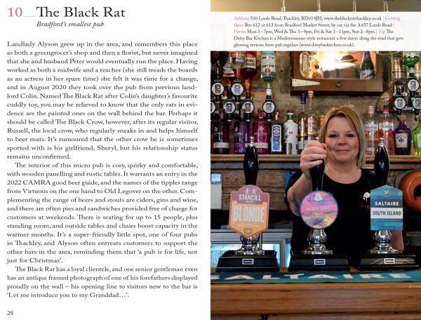 Book cover of 111 Places in Bradford That You Shouldn't Miss, with the council coat of arms. Published by Emons Verlag.