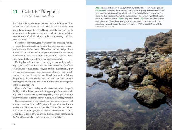 Book cover of 111 Places in San Diego That You Must Not Miss, featuring four colourful surfboard. Published by Emons Verlag.