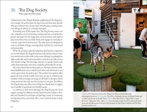 Book cover of 111 Places in San Diego That You Must Not Miss, featuring four colourful surfboard. Published by Emons Verlag.