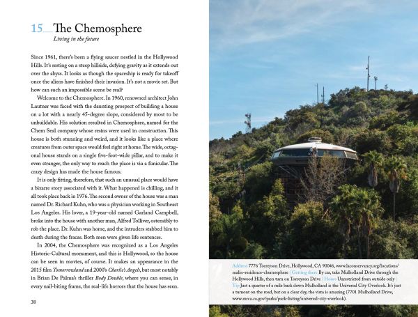 Book guide cover of '111 Places in Hollywood That You Must Not Miss', with the famous sign. Published by Emons Verlag.