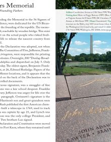 Capitol's dome near centre of blue cover of '111 Places in Washington, DC That You Must Not Miss', by Emons Verlag.