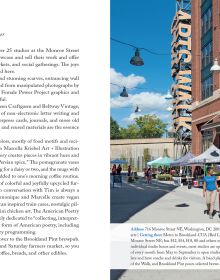 Capitol's dome near center of blue cover of '111 Places in Washington, DC That You Must Not Miss', by Emons Verlag.