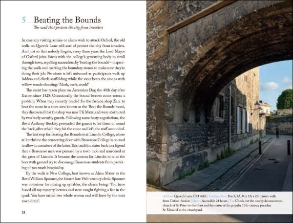 Book cover of 111 Places in Oxford That You Shouldn't Miss, with the circular dome of the Radcliffe Camera. Published by Emons Verlag.