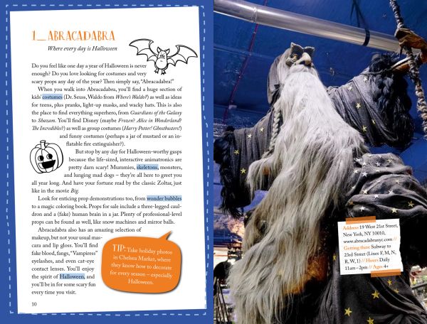 Book cover of 111 Places for Kids in New York That You Must Not Miss, with and apple, a slice of pizza , and the Statue of Liberty. Published by Emons Verlag.