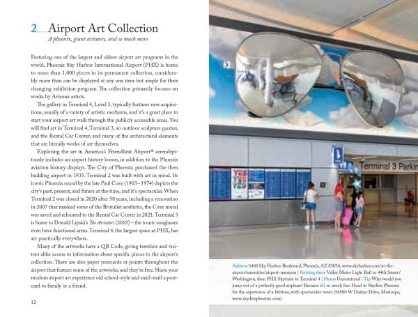 Book cover of Travis Swann Taylor's 111 Places in Phoenix That You Must Not Miss, with a cactus tree. Published by Emons Verlag.