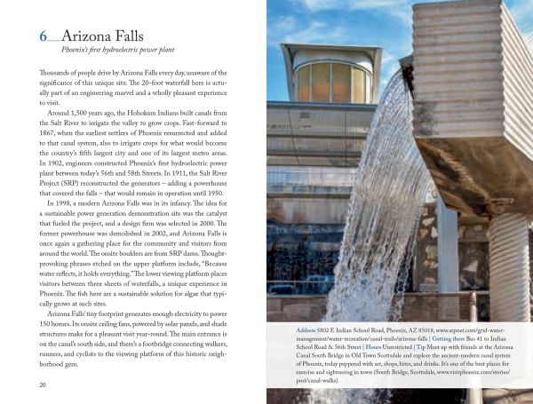 Book cover of Travis Swann Taylor's 111 Places in Phoenix That You Must Not Miss, with a cactus tree. Published by Emons Verlag.