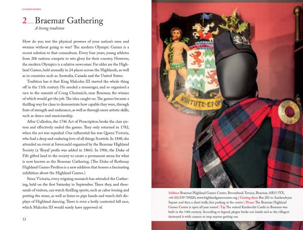 Book cover of 111 Places in the Scottish Highlands That You Shouldn't Miss, a highland cow. Published by Emons Verlag.