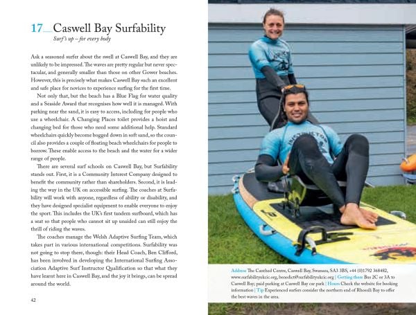 Book cover of 111 Places in Swansea That You Shouldn't Miss, with a white swan. Published by Emons Verlag.