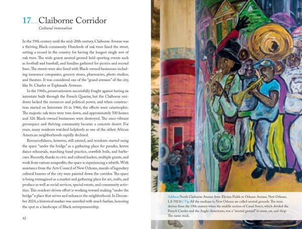 Book cover of 111 Places in New Orleans That You Must Not Miss; with a carnival mask. Published by Emons Verlag.