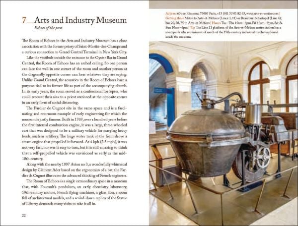 Book cover of 111 Museums in Paris That You Shouldn't Miss, with a watercolor of the Eifel Tower. Published by Emons Verlag.