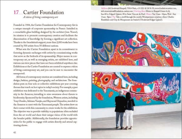 Book cover of 111 Museums in Paris That You Shouldn't Miss, with a watercolor of the Eifel Tower. Published by Emons Verlag.