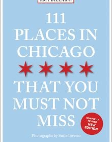Book cover of 111 Places in Chicago That You Must Not Miss, with 4 red stars. Published by Emons Verlag.