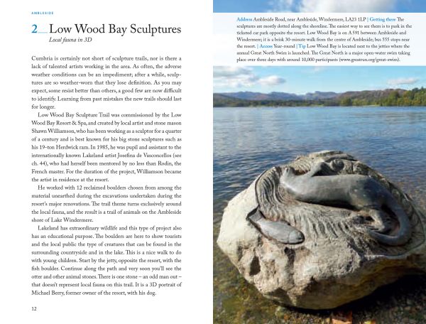 Book cover of 111 Places in the Lake District That You Shouldn't Miss, with a Herdwick sheep. Published by Emons Verlag.